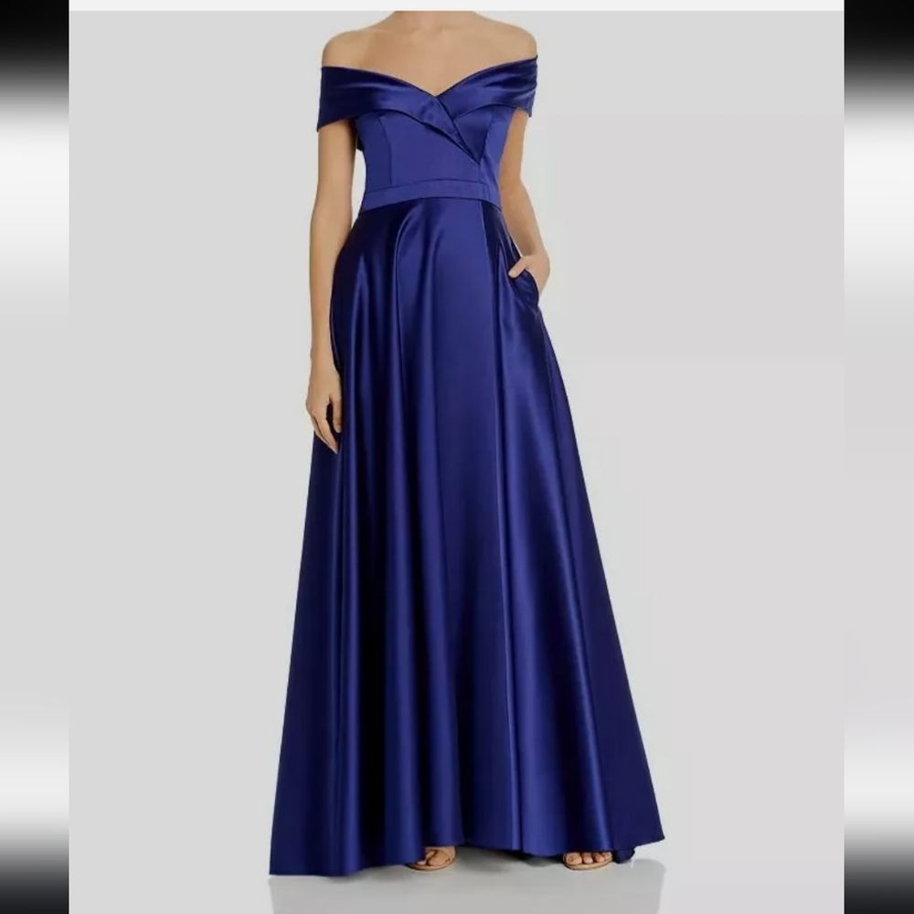 Avery G Dark Blue Gown US2